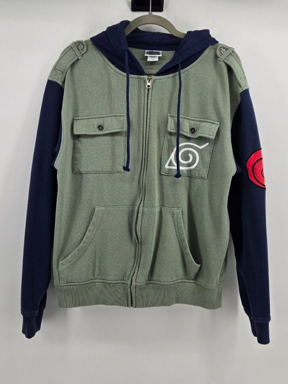Ripple Junction Officially Licensed Naruto Shippuden Full Zip Hooded Sweatshirt - Picture 2 of 6